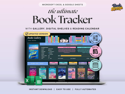 Reading Journal for Excel & Google Sheets